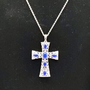 Karis STS Cross Pendant with Stainless Steel Necklace